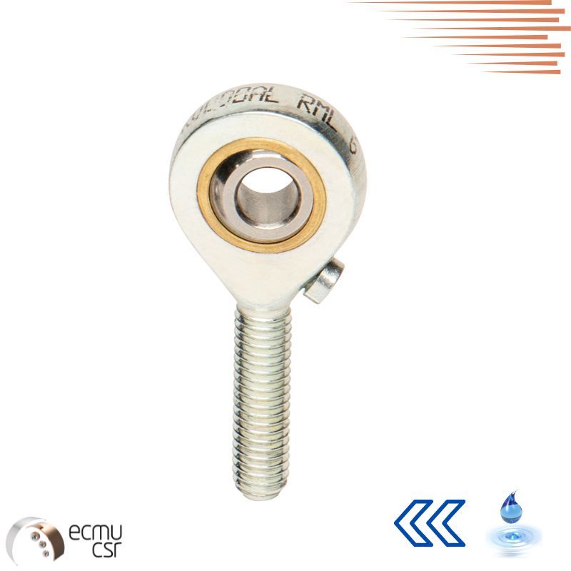 Embout à rotule gauche inoxRM 25 L Embout à rotule gauche inoxRM 25 L