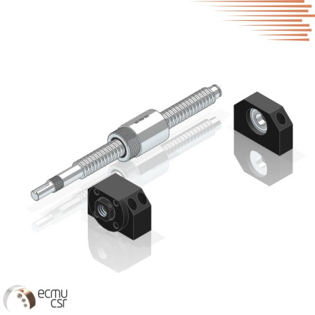 Écrou à Vis à Billes SFU1204 - Diamètre 12 Mm, Pas 4 Mm - Pour CNC, Machines-outils, Transmission Linéaire