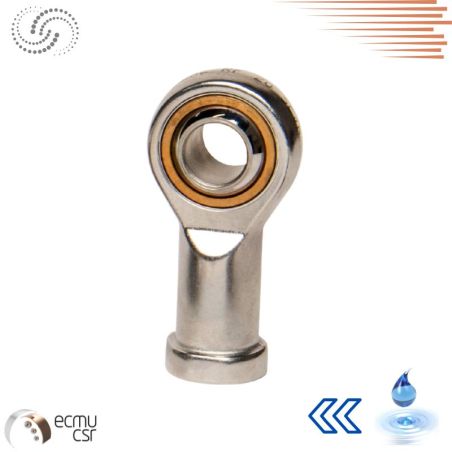 Embout à rotule inox RF 8 L