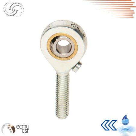Embout à rotule gauche inoxRM 12 L