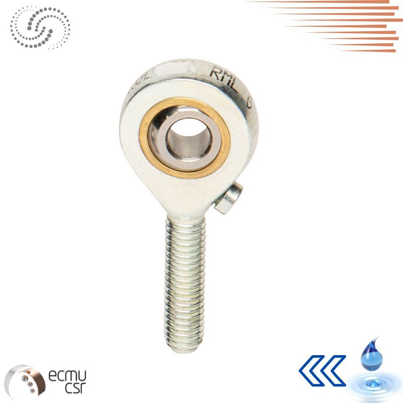 Embout à rotule gauche inoxRM 14 L