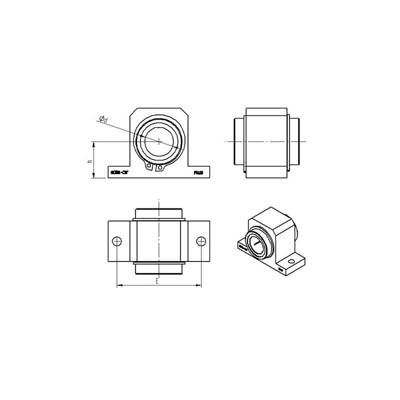 palier Ø25 - PRA + KB (CSR)