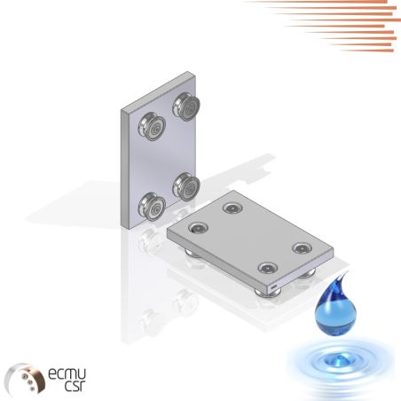 chariot à galets -M208R (Inox)